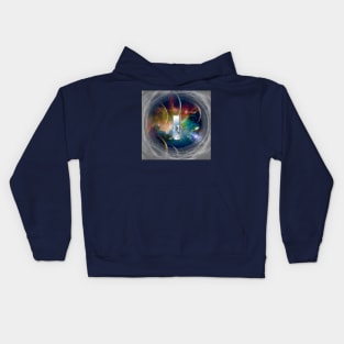 Door in abstract space Kids Hoodie